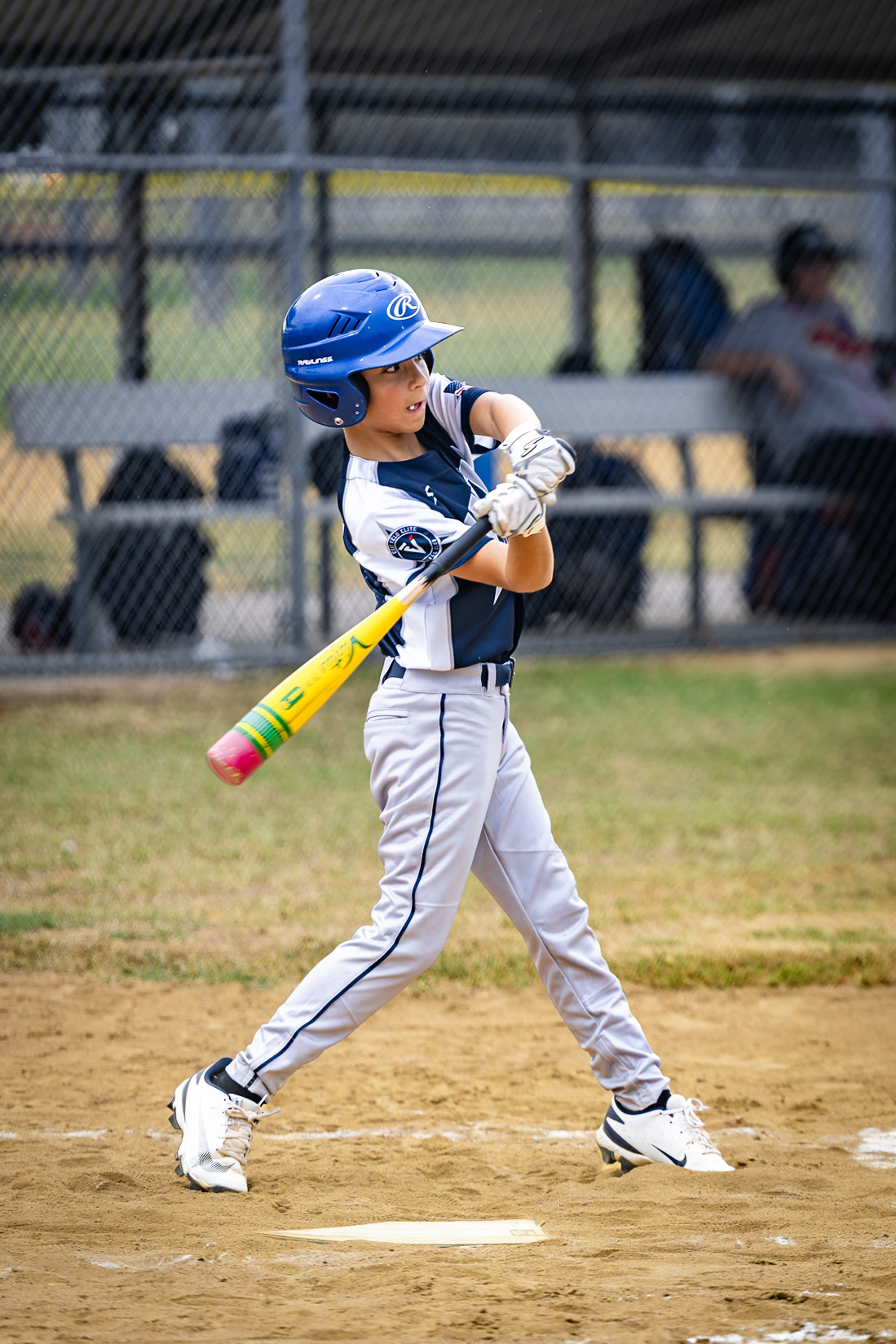 Exit Velo Elite game action against the Flying Chanclas
