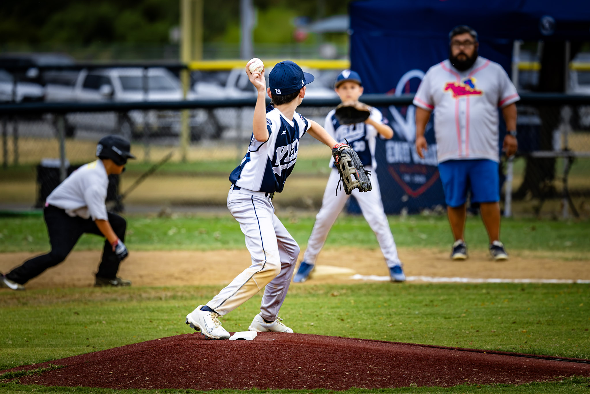 Exit Velo Elite game action against the Flying Chanclas