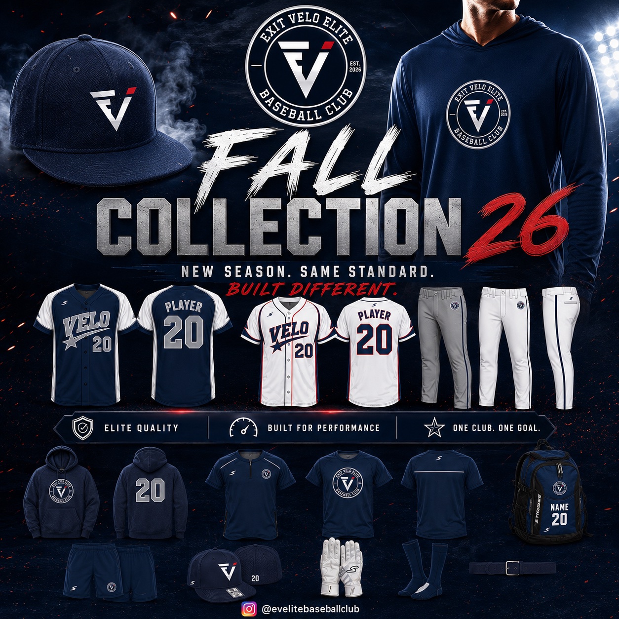 Fall Collection 26 team apparel and uniform lineup