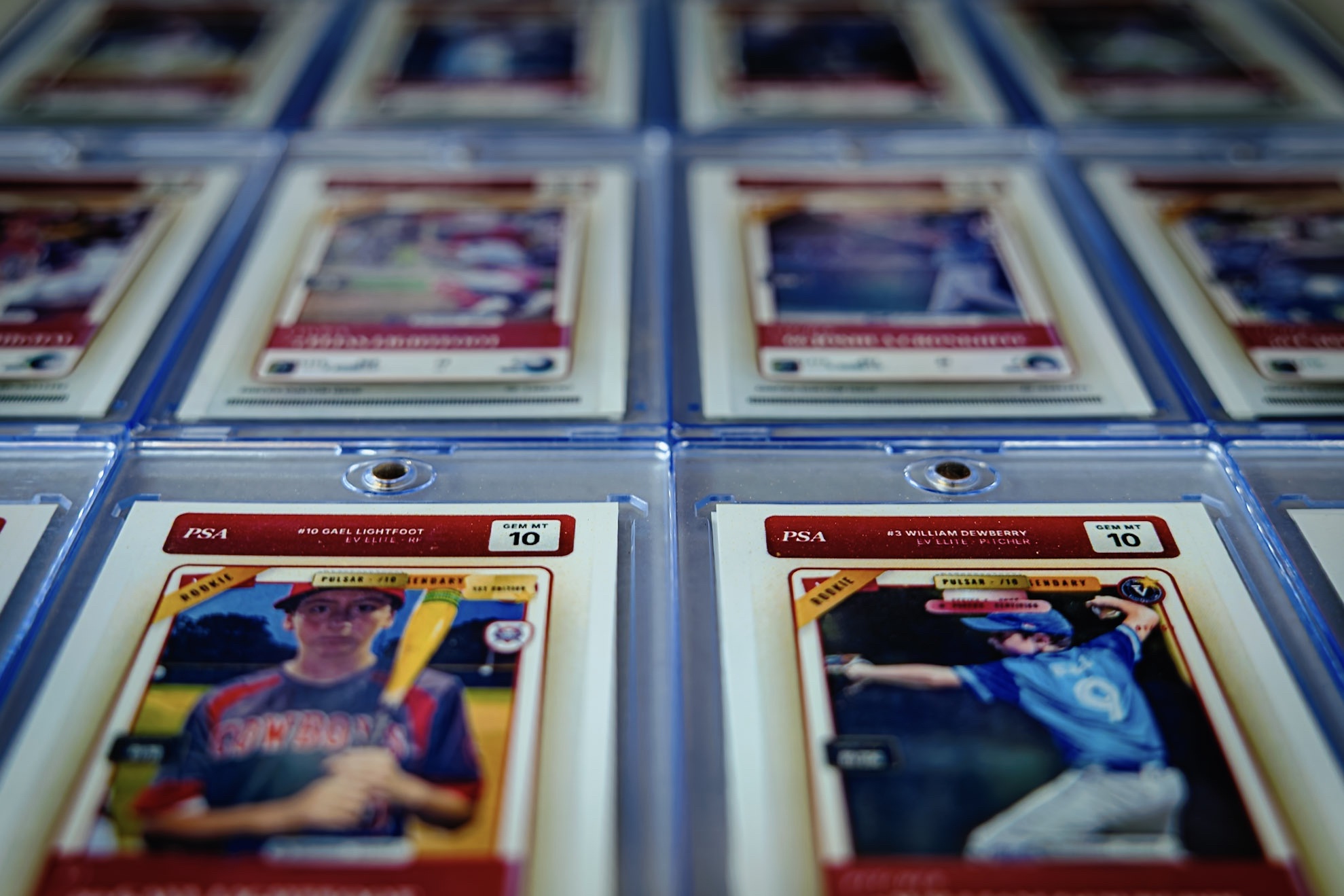Graded Exit Velo Elite player trading cards