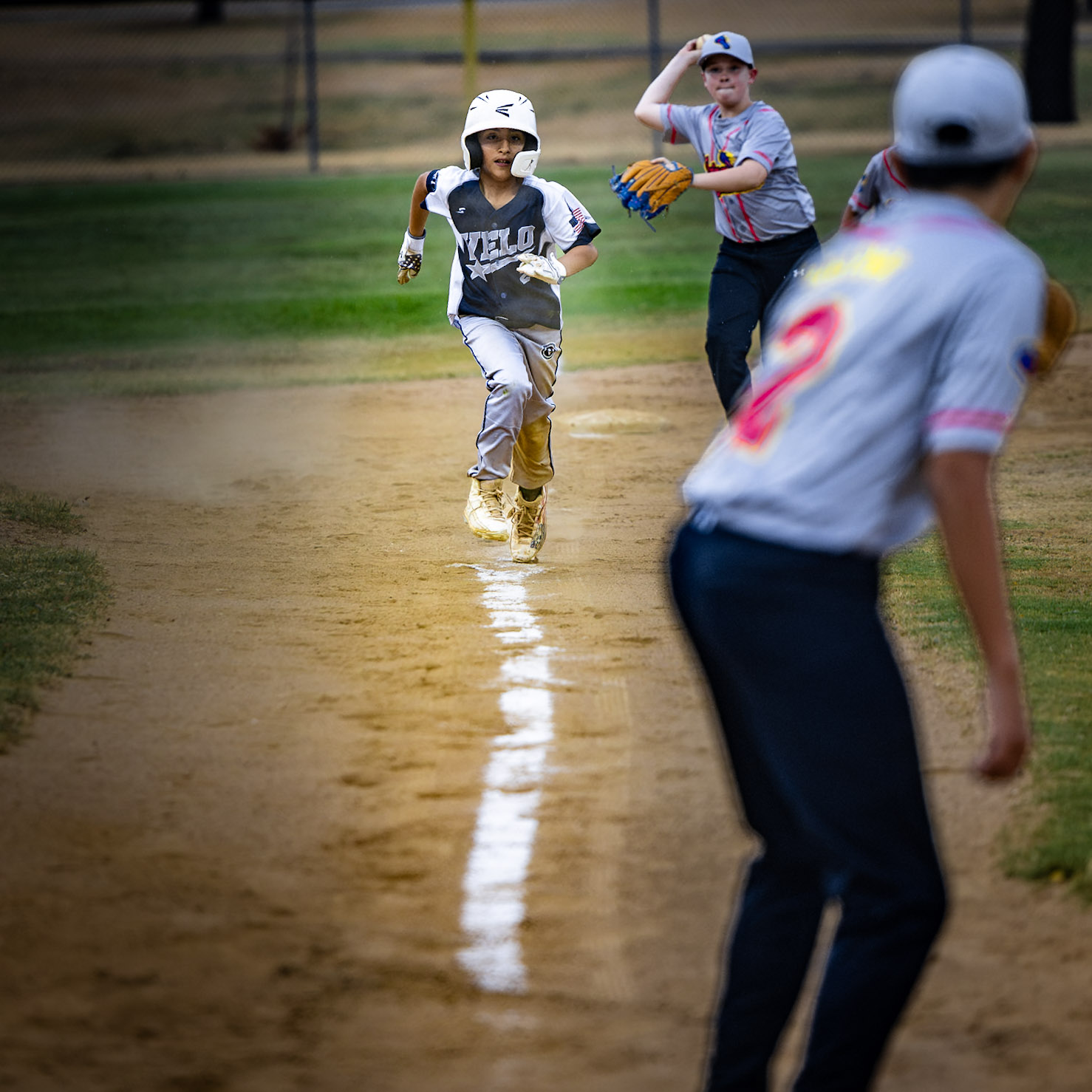 Exit Velo Elite game action against the Flying Chanclas