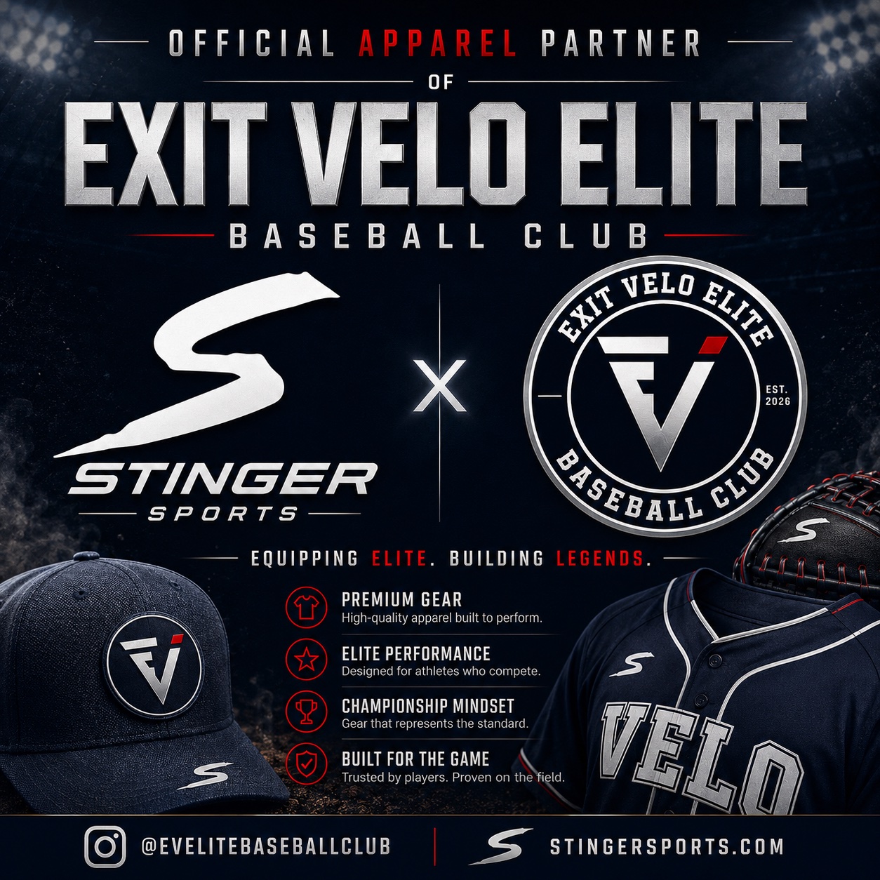 Stinger Sports apparel partner graphic
