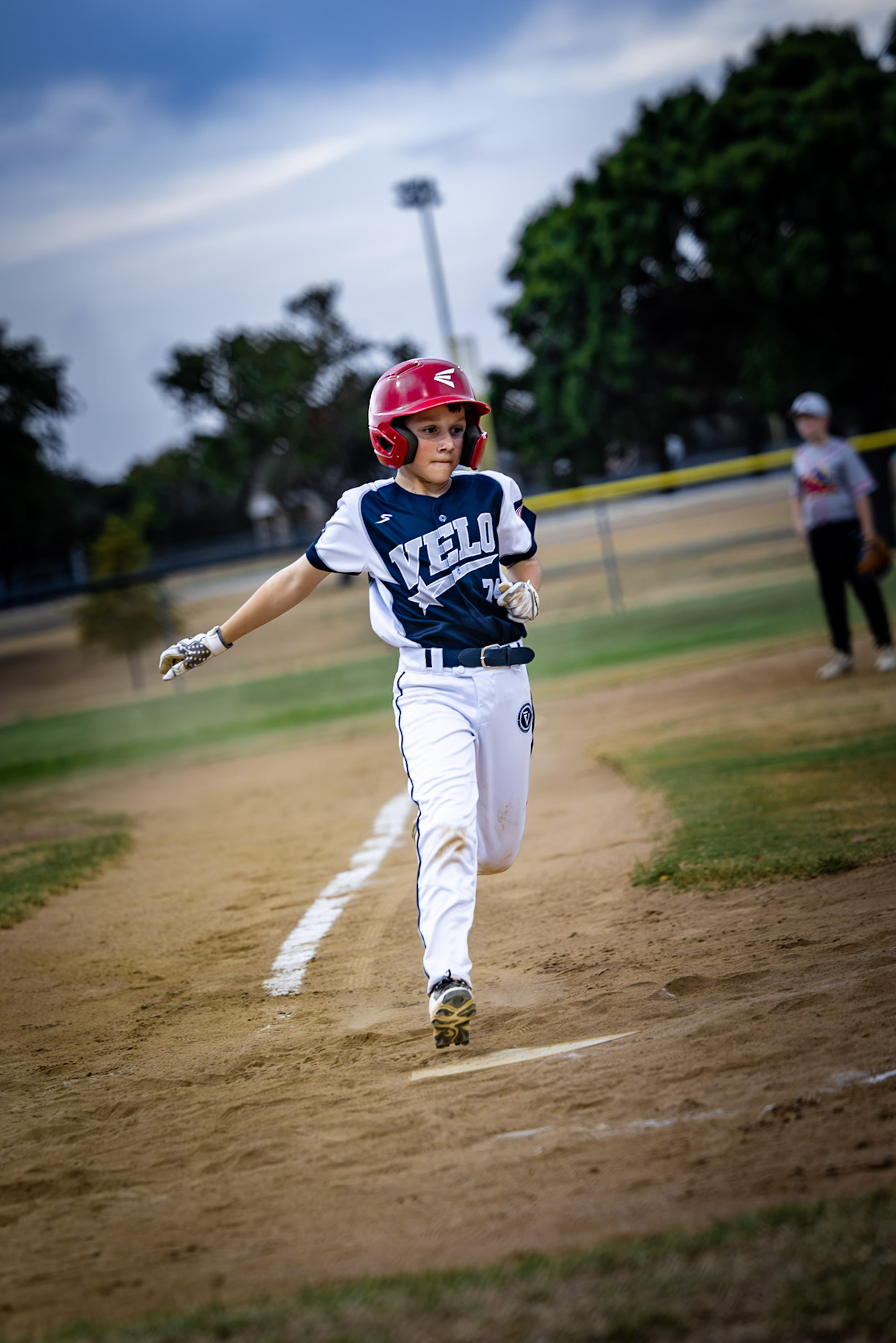 Exit Velo Elite game action against the Flying Chanclas