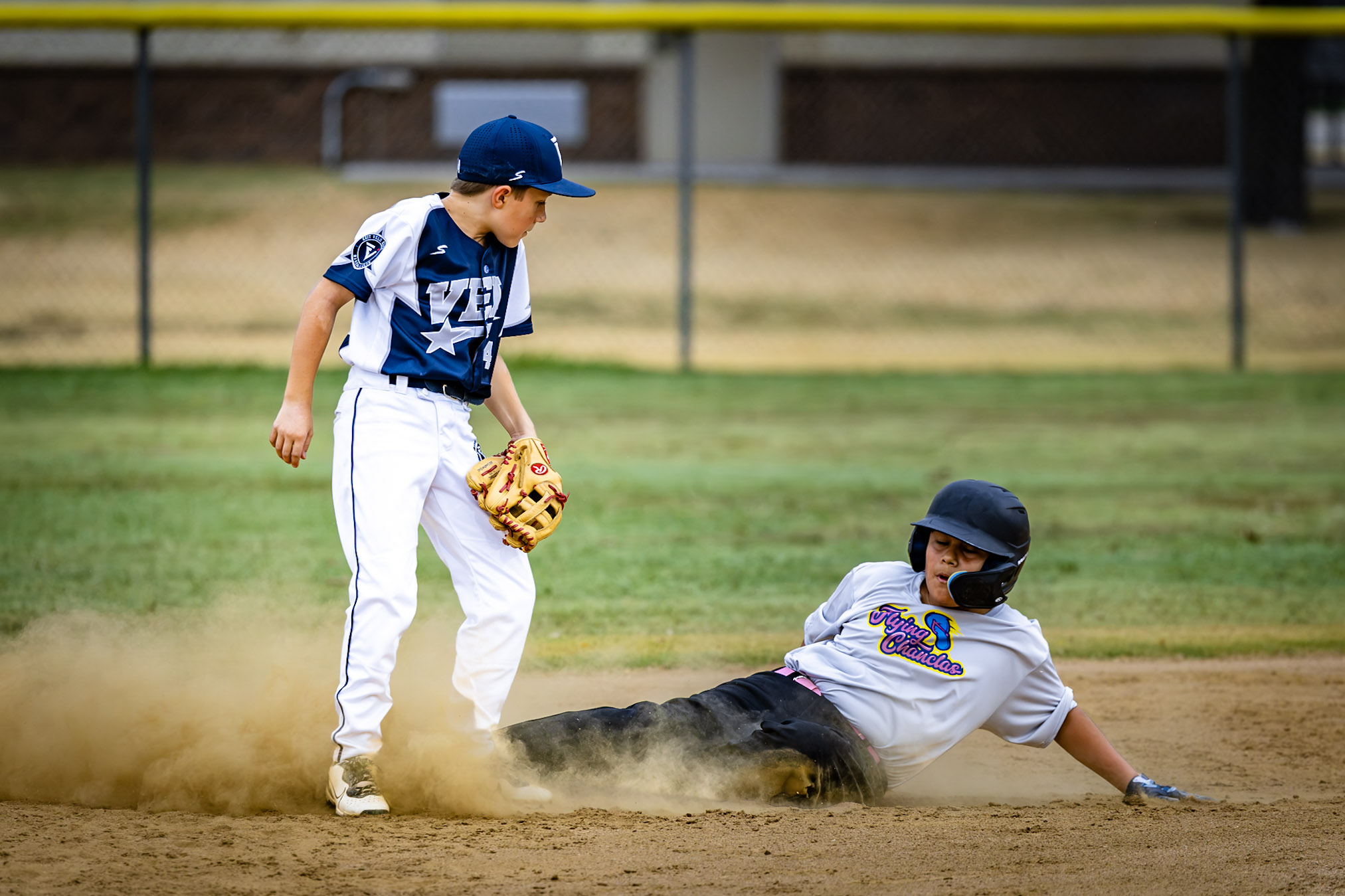 Exit Velo Elite game action against the Flying Chanclas