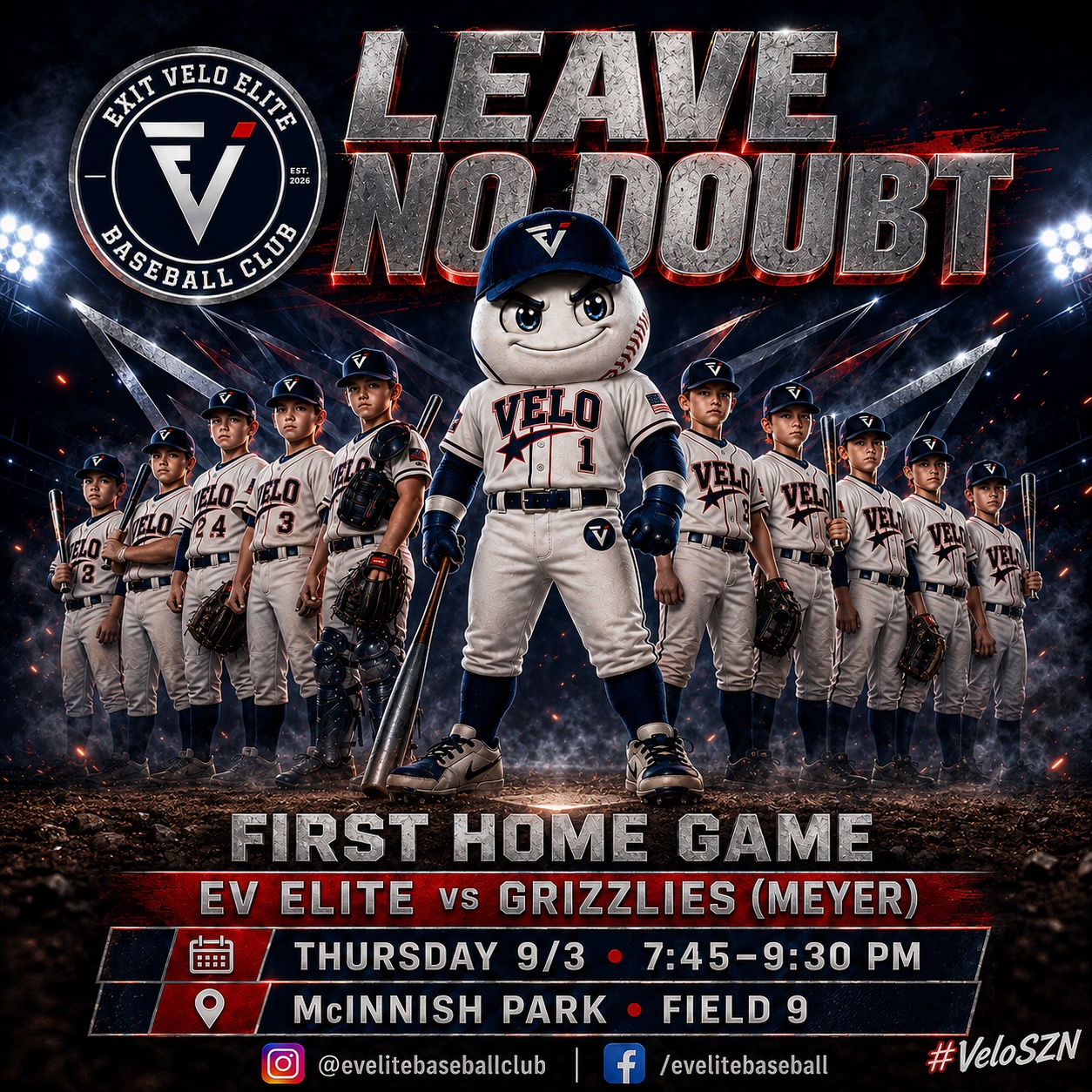 Leave No Doubt first home game graphic vs Grizzlies