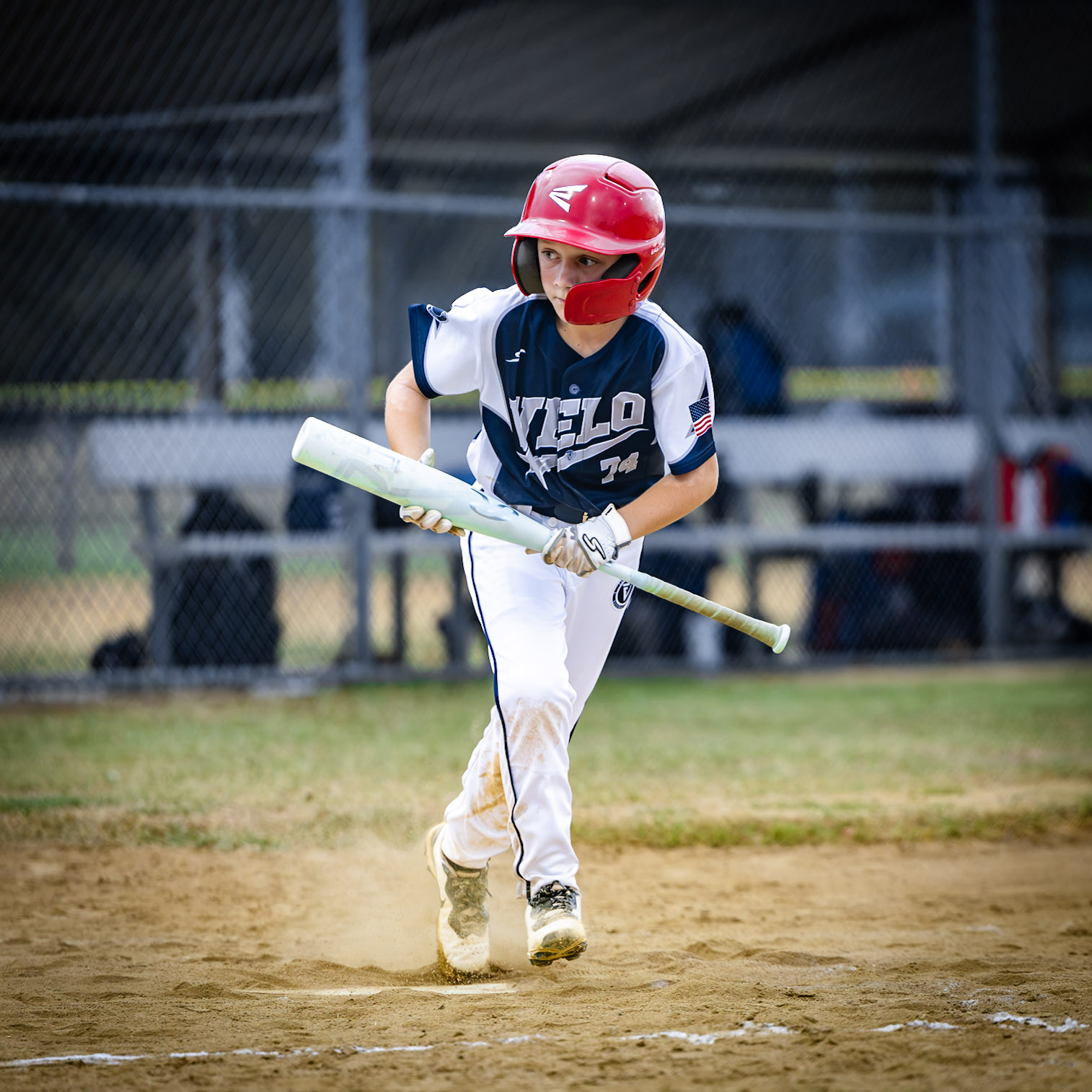 Exit Velo Elite game action against the Flying Chanclas