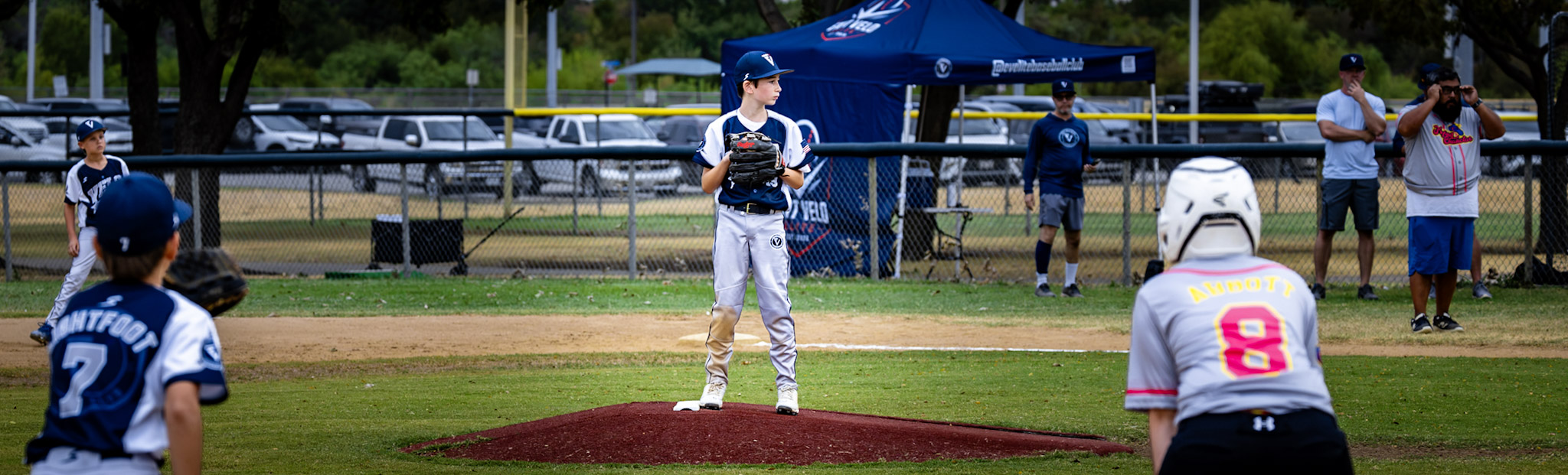 Exit Velo Elite game action against the Flying Chanclas