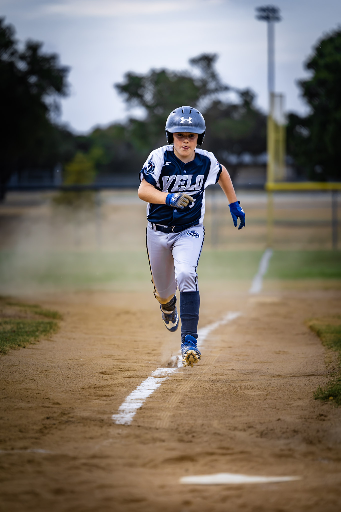 Exit Velo Elite game action against the Flying Chanclas
