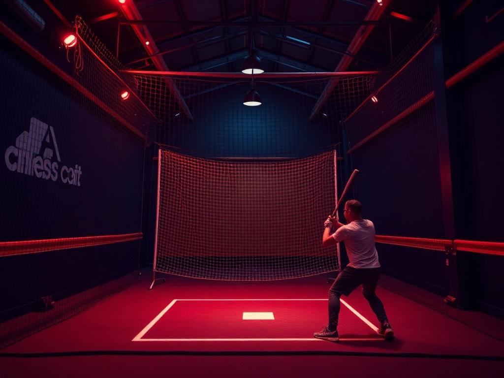 Indoor cage training session